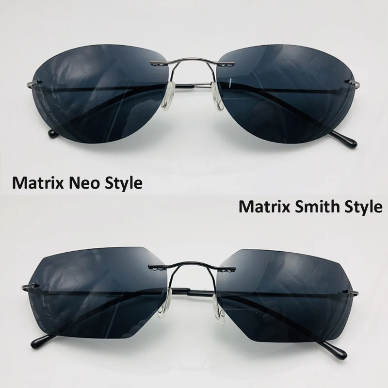 Солнцезащитные очки HBK мужские без оправы ультралегкие Поляризационные