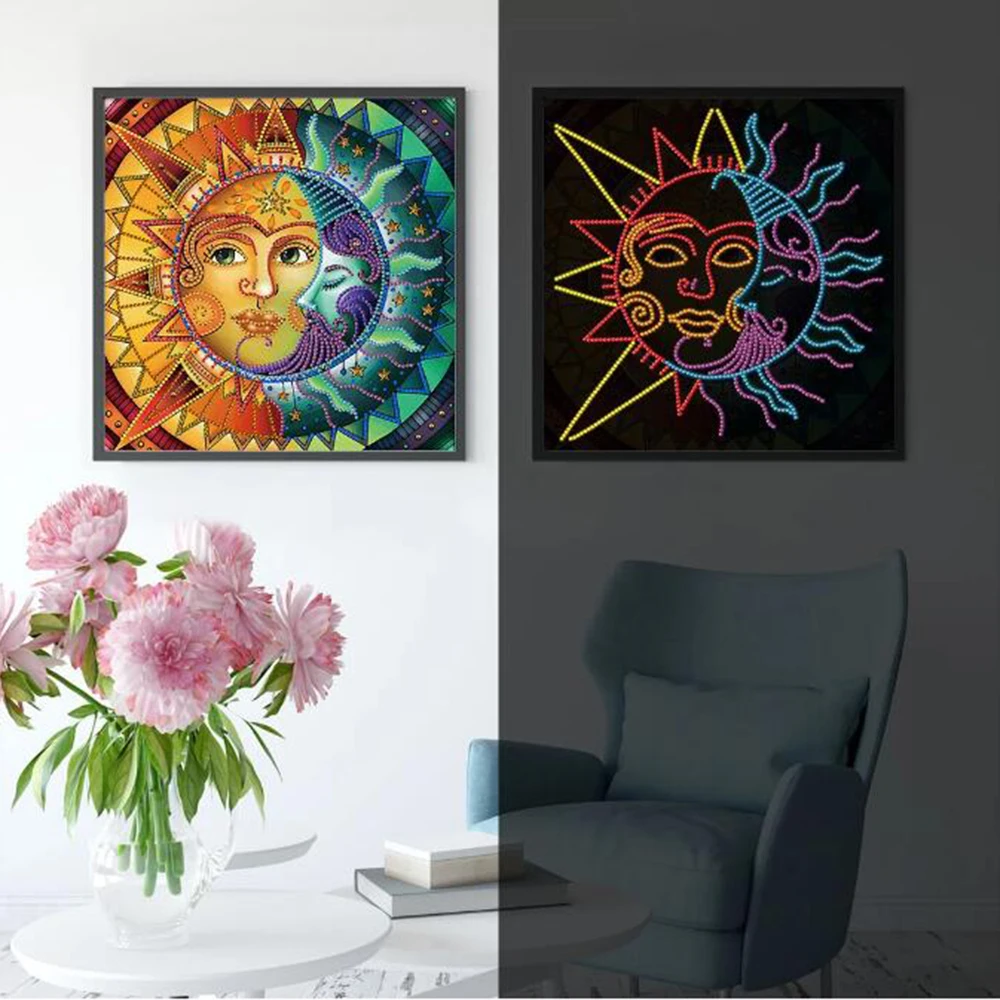 

5D Luminous Diamond Painting Butterfly Night Animal Kits for Adults Kids Glow in The Dark Beads Diamond Art Painting Pictures