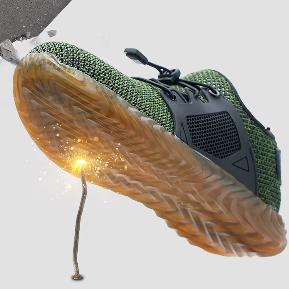 Популярная теннисная обувь со стальным наконечником защитная для мужчин анти