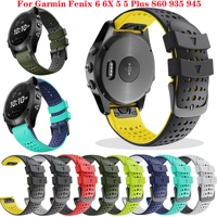 jker 26 22mm silicone quickfit watchband strap for garmin fenix 6x pro watch easyfit wrist band strap for fenix 6 pro smartwatch