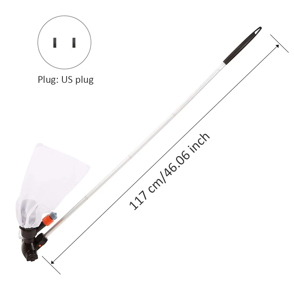 

Swimming Pool Vacuum Cleaner Tool with 5 Pole Section Mini Jet Head Pond Spa Tub Skimmer Easy Carrying Swimming Portable Parts