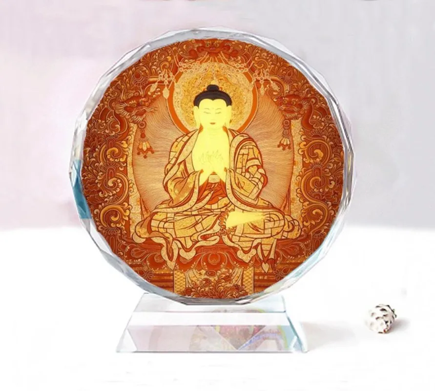 

Будда, изысканные двусторонние хрустальные украшения Будды, сувенир в подарок на день рождения