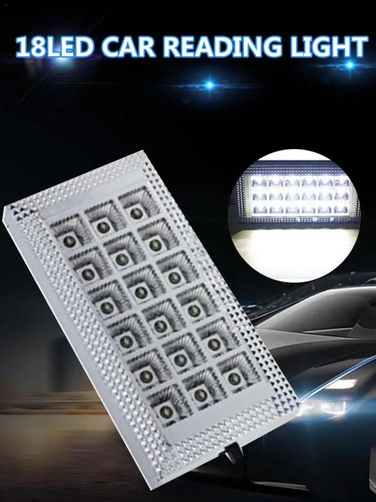 12 В постоянного тока 18 светодиодов светодисветодиодный автомобильный купольный