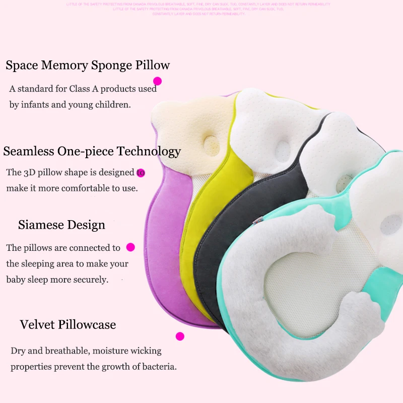 Детский коврик для сна подушка новорожденных с защитой от опрокидывания матраса