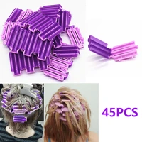 15pcs hair clip wave perm rod bars corn curler diy fluffy clamps rollers fluffy hair roots perm hair styler formers flexi