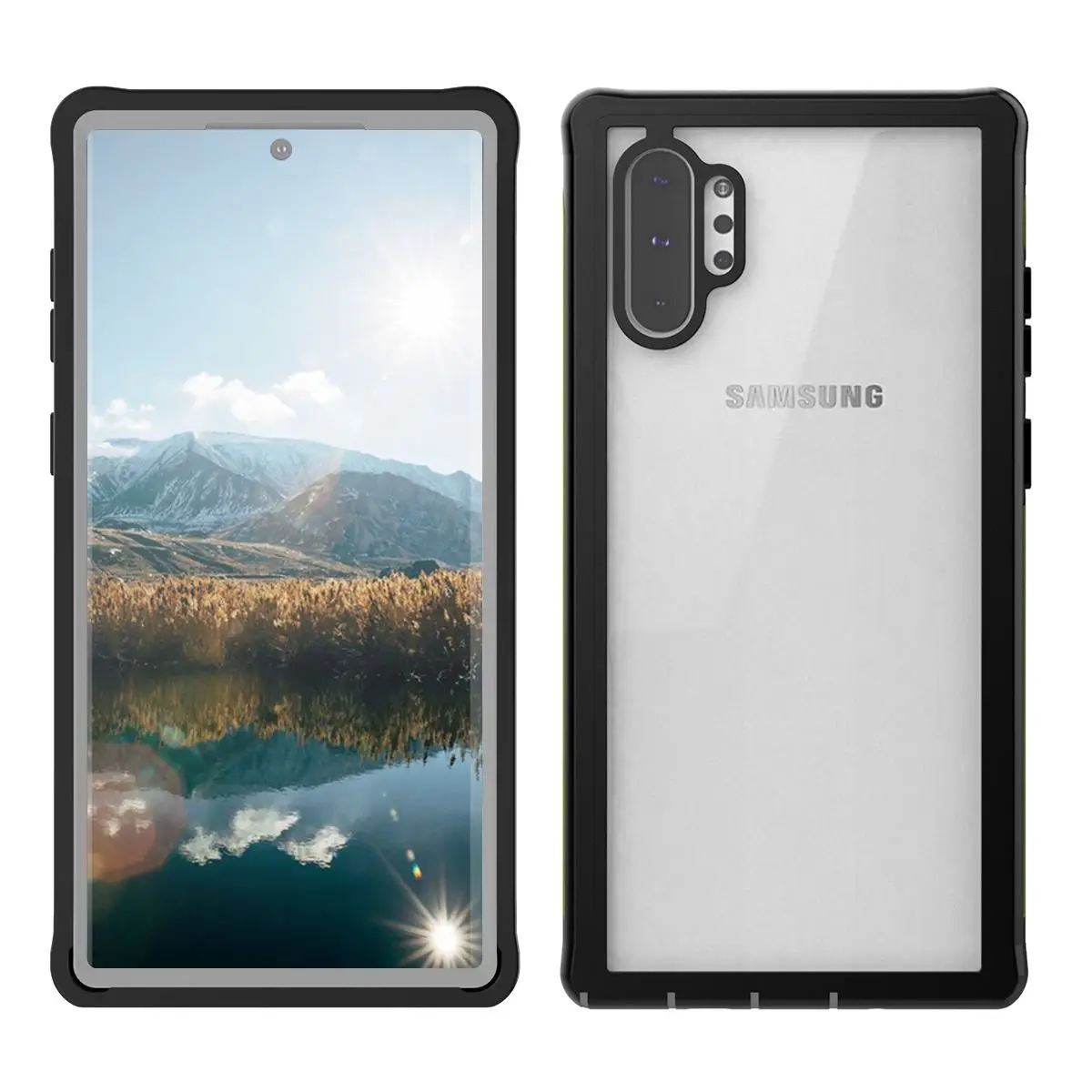 Для samsung Galaxy Note 10 Чехол прозрачный 360 градусов защита жизни водонепроницаемый чехол для samsung Note 10 Plus противоударный чехол