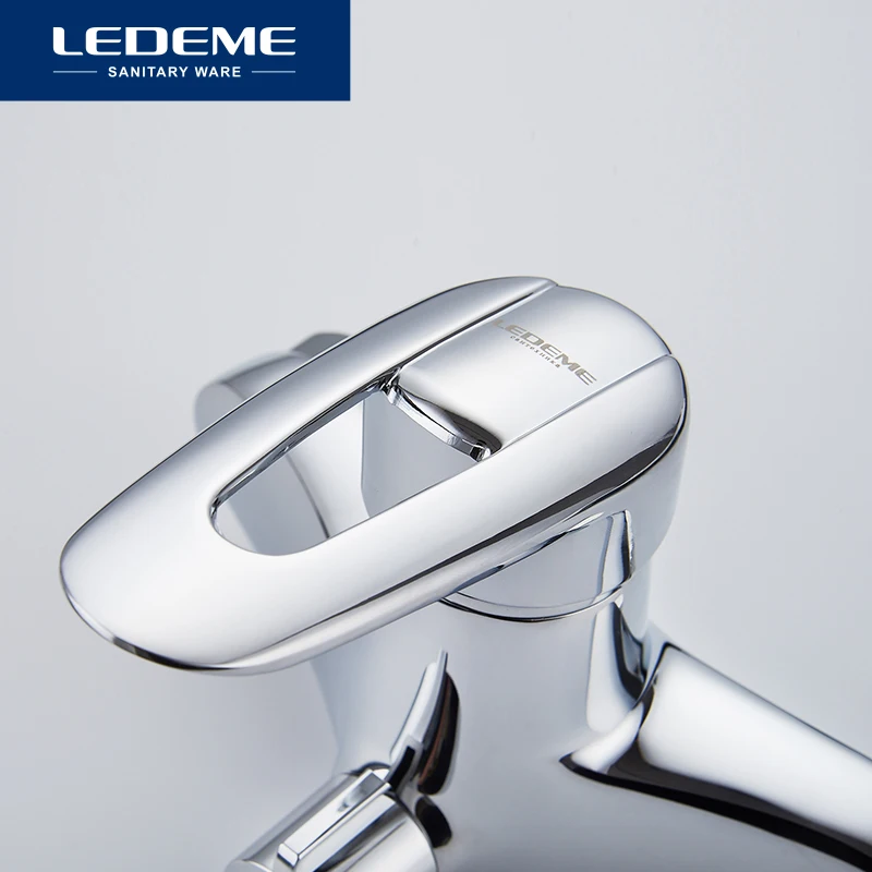 LEDEME Смеситель для ванны с длинным изливом 300мм латунь Цвет: хром L2207 | Обустройство