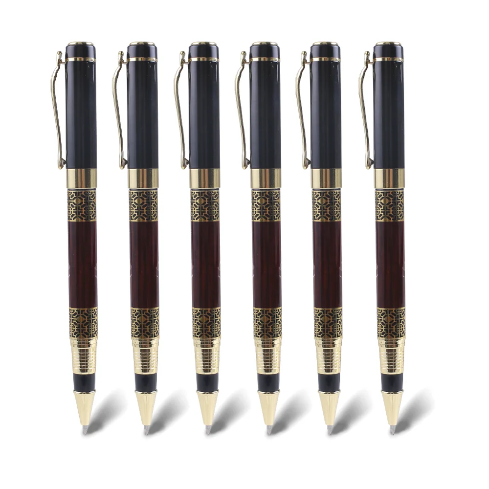 

Korean Metal Business Gel Pen Stationery Office Accessory Stationary Back to School Luxury Thing Rollerball Ballpen Black Blue