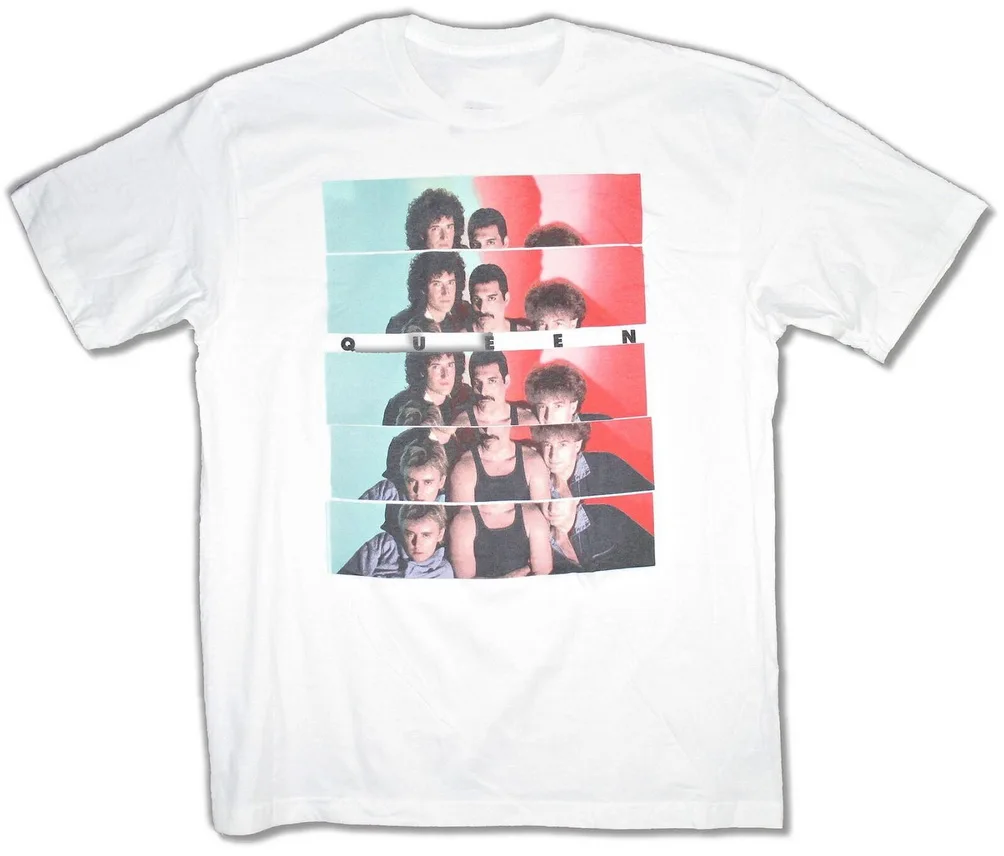Queen Slice Band Pic изображение белая футболка новая Merch 2Xl 33Xl футболка| |