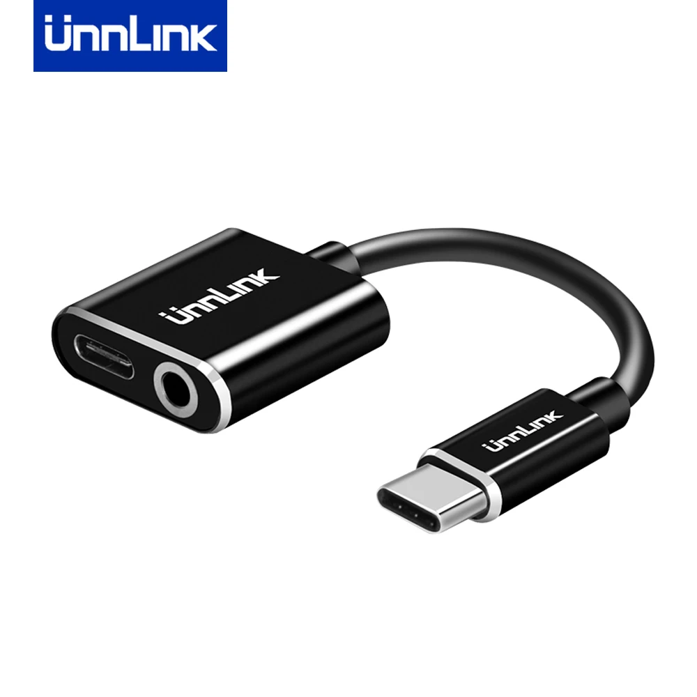 

Unnlink Type C to 3.5mm Jack Charging Converter Adapter Cable For mate20 p20