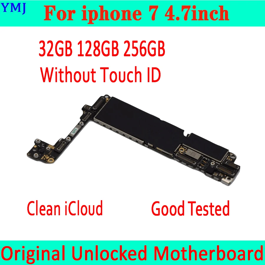 Оригинальная разблокированная материнская плата для iphone 7 с Touch ID/без ID iCloud 32 Гб 128