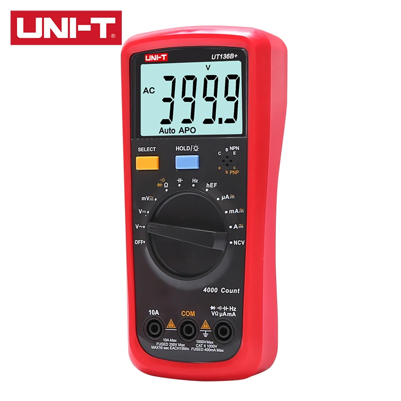 Цифровой мультиметр UNI T UT136B +/UT136C + диодный транзистор Meas напряжение постоянного и