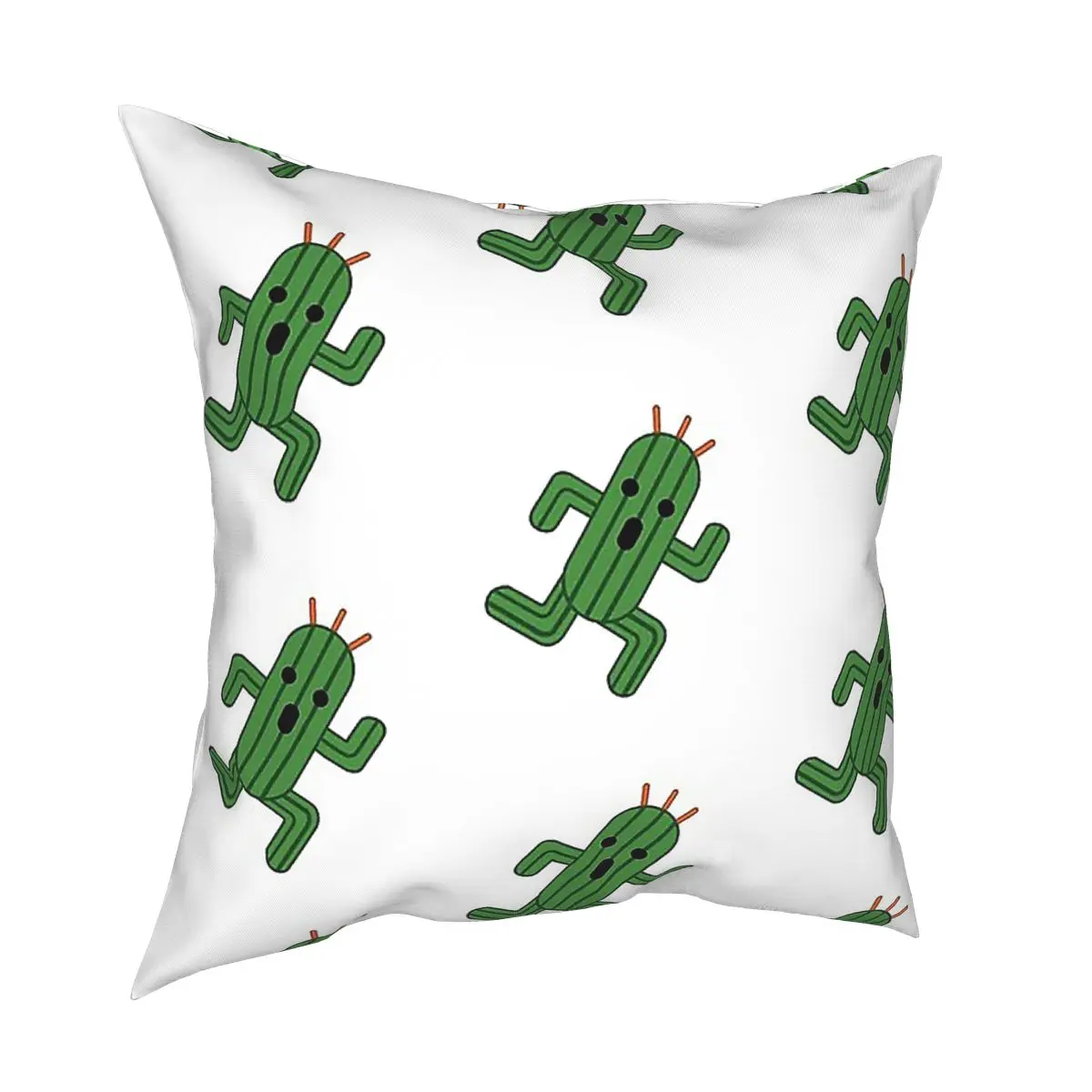 Cactuar Final Fantasy Pillow Case Home Decor Game Cushion Cover Throw Pillow for Living Room Double-sided Printing Leisure