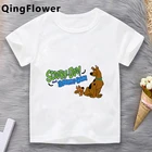 Футболка для мальчиков-подростков Scooby Doo, летняя детская футболка с рисунком
