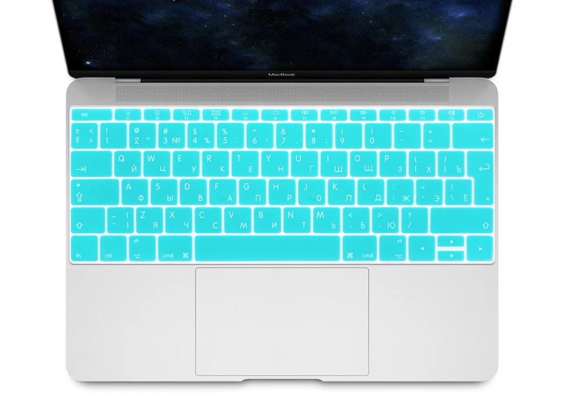 Силиконовая накладка на клавиатуру HRH чехол для Macbook Pro 13 дюймов A1708 (2016 дюйма без