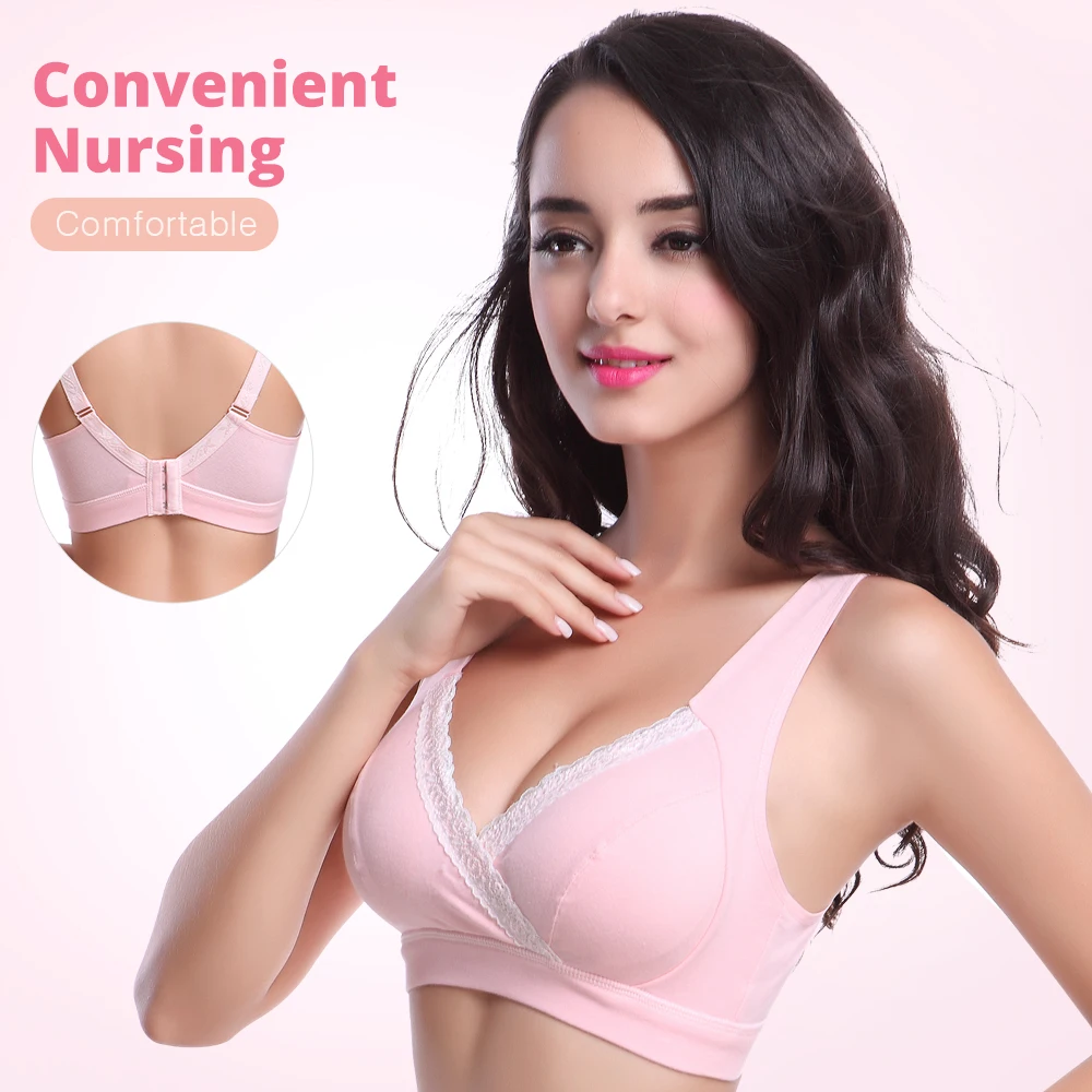 SLAIXIU женское нижнее белье бюстгальтер для кормления женский из хлопка свободный