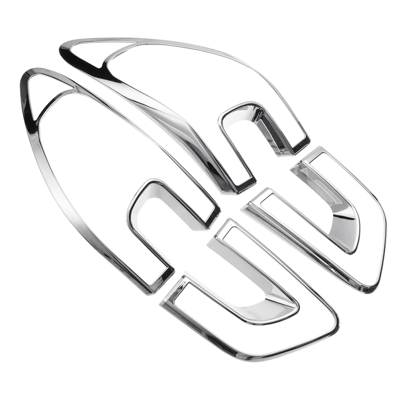 4Pcs Car Tail Light Cover Trim Frame Abs Chrome Decoration For Renault Kadjar 2015 2016 2017 2018 Styling Accessories | Автомобили и