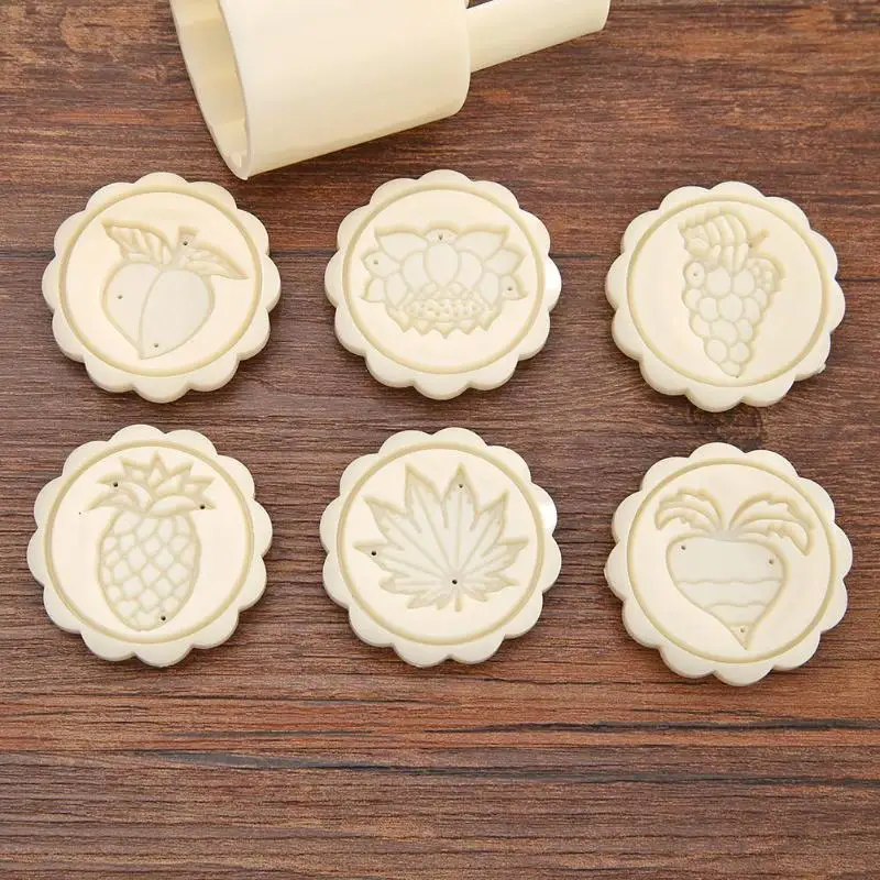 DIY Cookie Mold Fruit Print Hand Pressed Flower Fondant Cutters BIscuit Candy Mould Kitchen Festival Baking Tool |