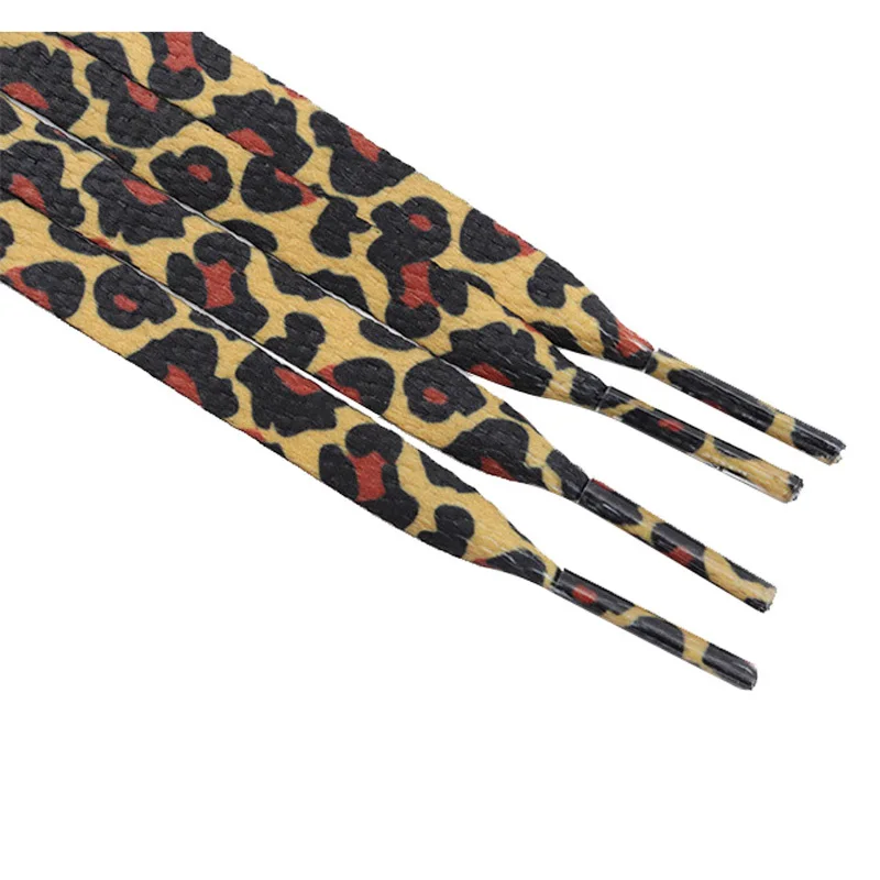 Cordon Classic Leopard Shoelaces Flat Lace for Shoes Jumpman 3 3s Basketball Shoestrings Shoe Accessories Women's sports shoes
