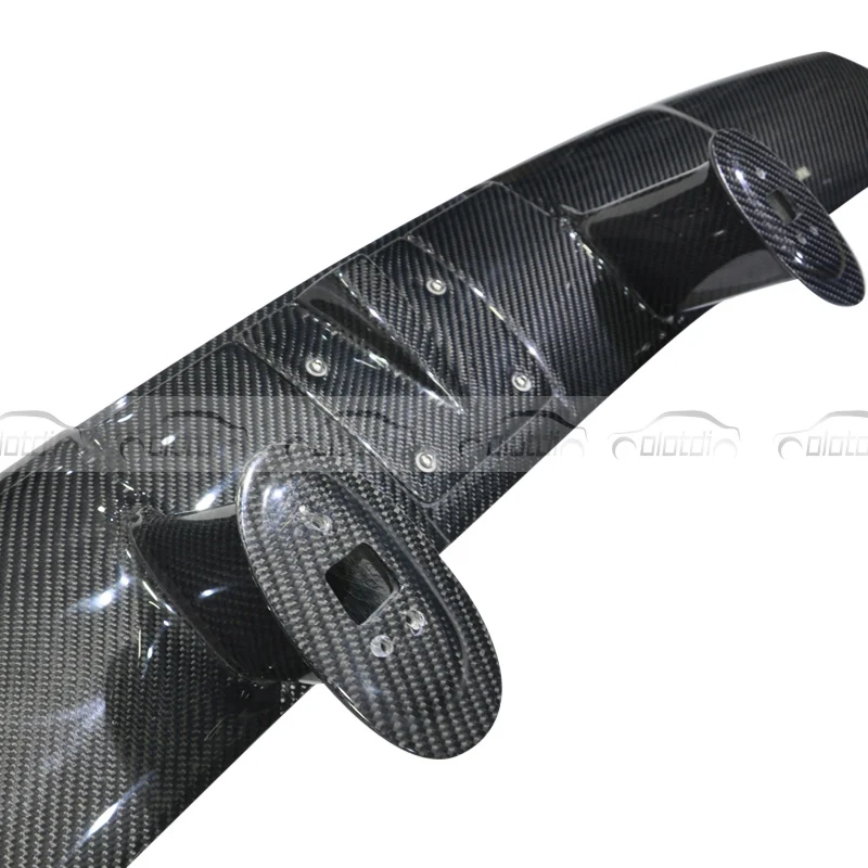 OLOTDI Стайлинг автомобиля настоящее углеродное волокно спойлер заднего крыла