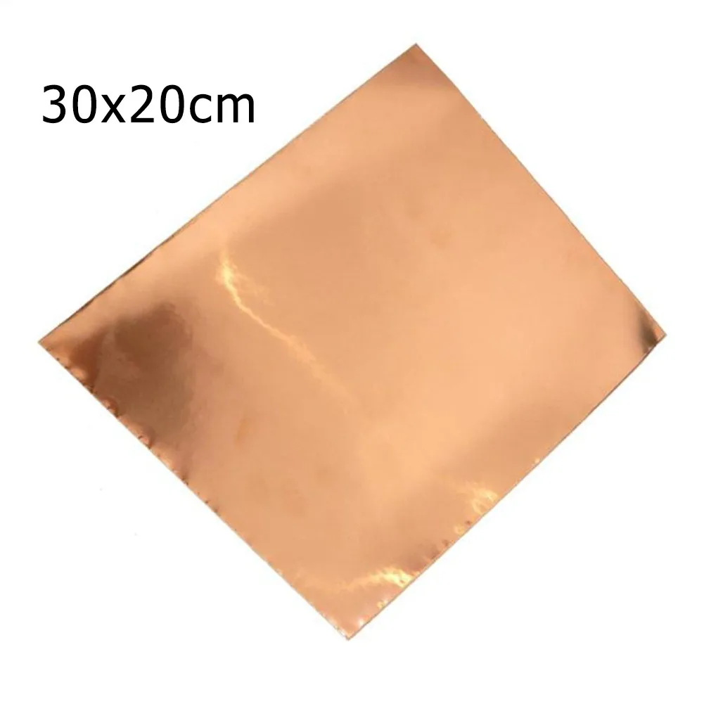 

Electric Guitar Copper Foil Tape Self Adhesive EMI Shielding Foil Tape 30cm*20cm Multi Purpose Guitar Copper Foils Accessories