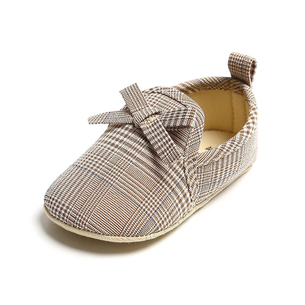 

Toddlers Baby Bow Stripe First Walkers Shoes Baby Soft bottom Bebe Anti-slip Baby shoes 11-13cm 2020 Fashion Wholesale