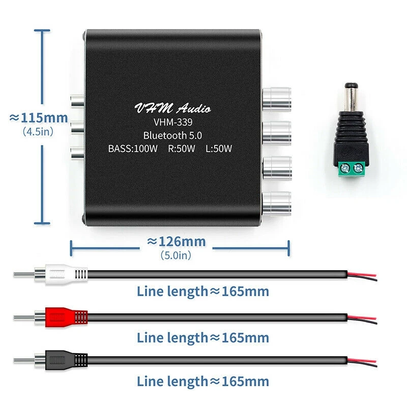 HIFI Bluetooth стерео аудио сабвуфер усилитель платы TPA3116 D2 цифровой мощности 2 1 канала