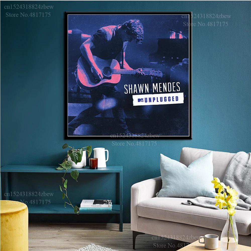 Shawn Mendes Горячая плакат рэпер певец музыкальный альбом отключен холст картины