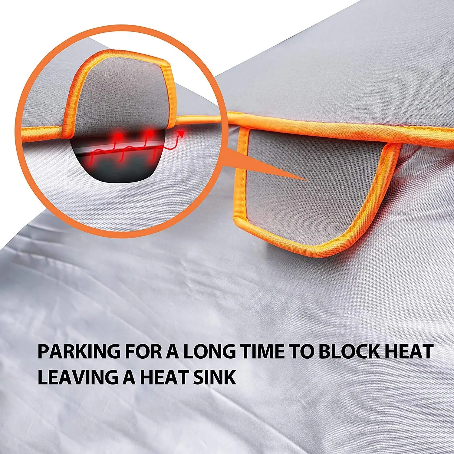 

170'' x 65'' x 47'' 3 - Layer Thickened Luxury Car Cover For The Whole Car Rainproof Hail And UV Snow Ice Dust Sun Protection