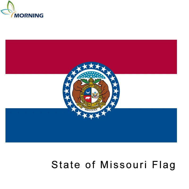 

MORNING 150*90cm custom decoration State of Missouri flag