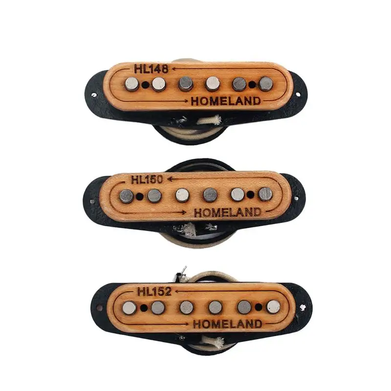 3 шт. затактовый звукосниматель с одной катушкой прочный Прайм клен Дерево Ручная