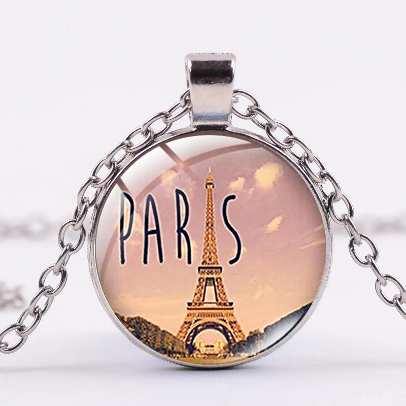 2019 моды в Париже Брелок Эйфелева башня стеклянные бутылек ручной работы