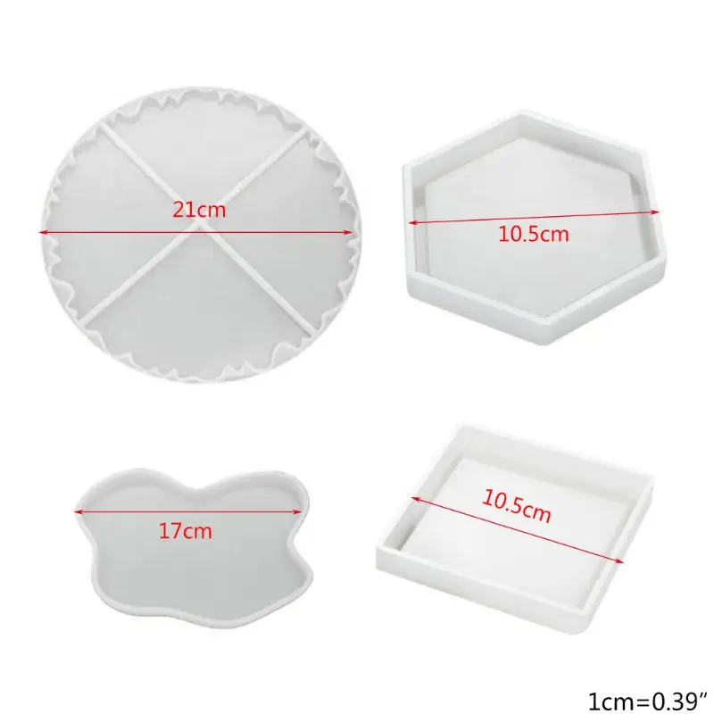 

Crystal Epoxy Resin Mold Coaster Cup Mat Casting Silicone Mould DIY Crafts Table Decoration Jewelry Making Tool