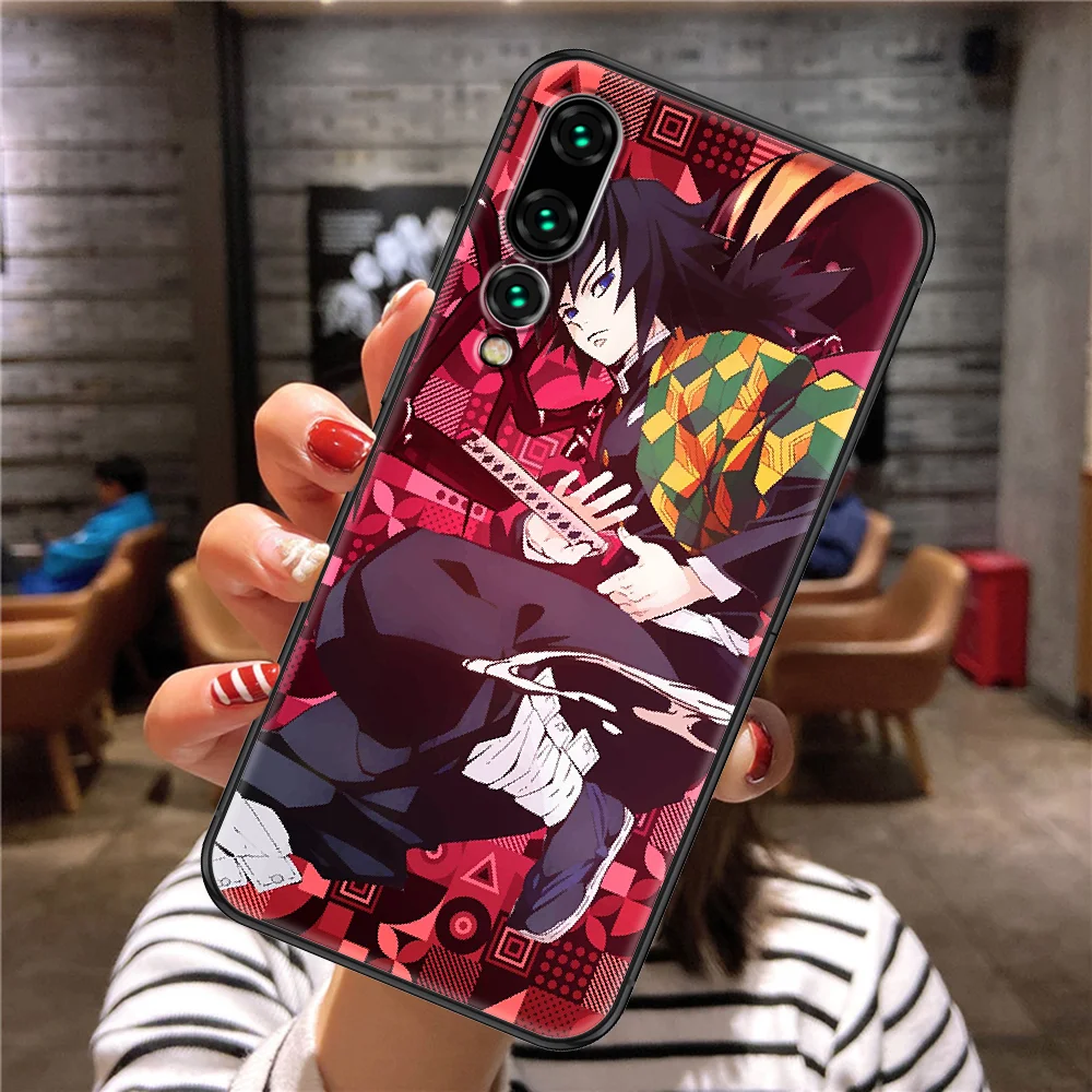 anime demon slayer phone case for huawei p mate p10 p20 p30 p40 10 20 smart z pro lite 2019 black art funda soft bumper painting free global shipping