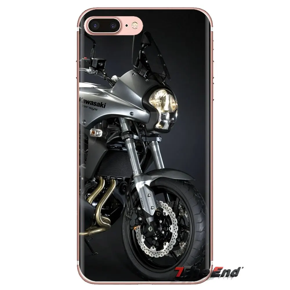 Прозрачный мягкий чехол Чехлы на мотоцикле Kawasaki для samsung Galaxy S3 S4 S5 мини S6 S7 край S8 S9
