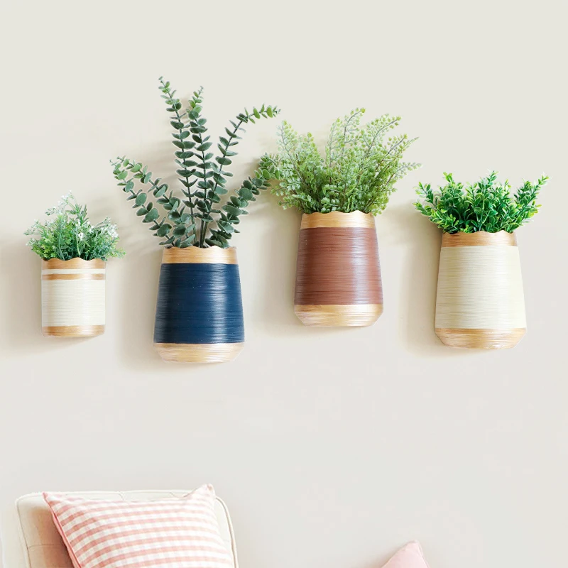 Настенная ваза из смолы подвесной цветочный горшок для украшения дома на