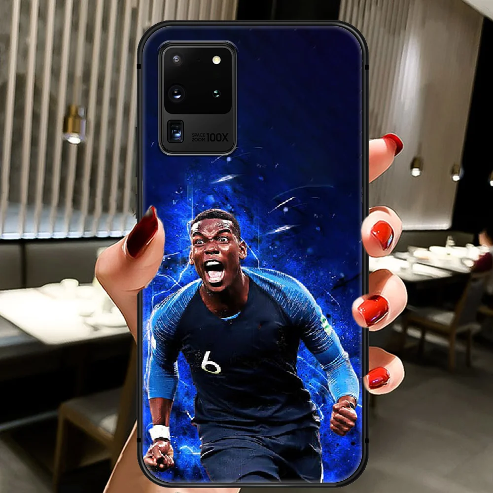 

Paul Pogba Football Phone Case Cover Hull For Samsung Galaxy S 6 7 8 9 10 e 20 Edge Uitra Note 8 9 10 Plus black Coque Silicone