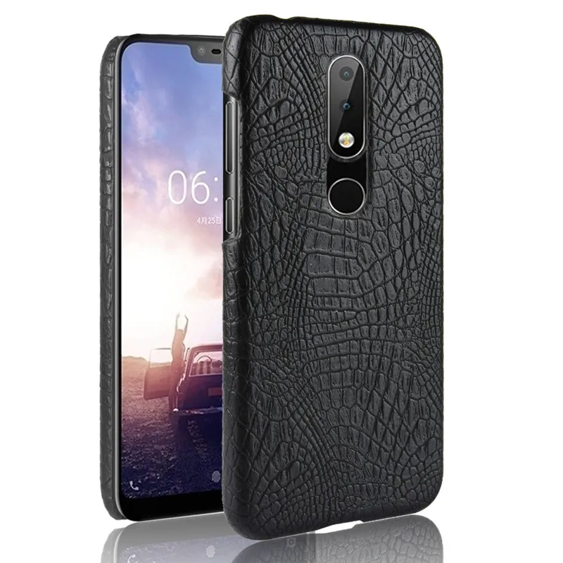 Чехол для NOKIA X6 2018 чехол задняя крышка из искусственной кожи телефона NokiaX6 TA-1099 5 8