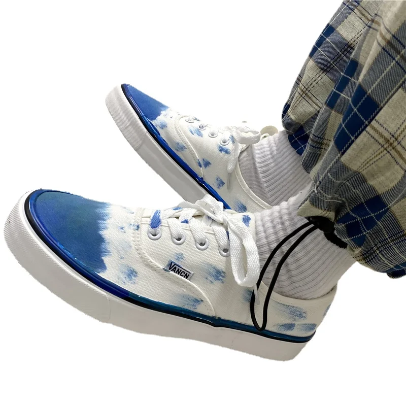 

Men's Shoes Summer Colored All-Matching Simple Low-Top Sneakers Ins Canvas Shoes for Lovers