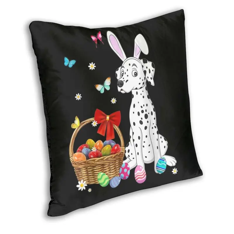 Смешные счастливых кролик собака далматин декоративная наволочка для подушки