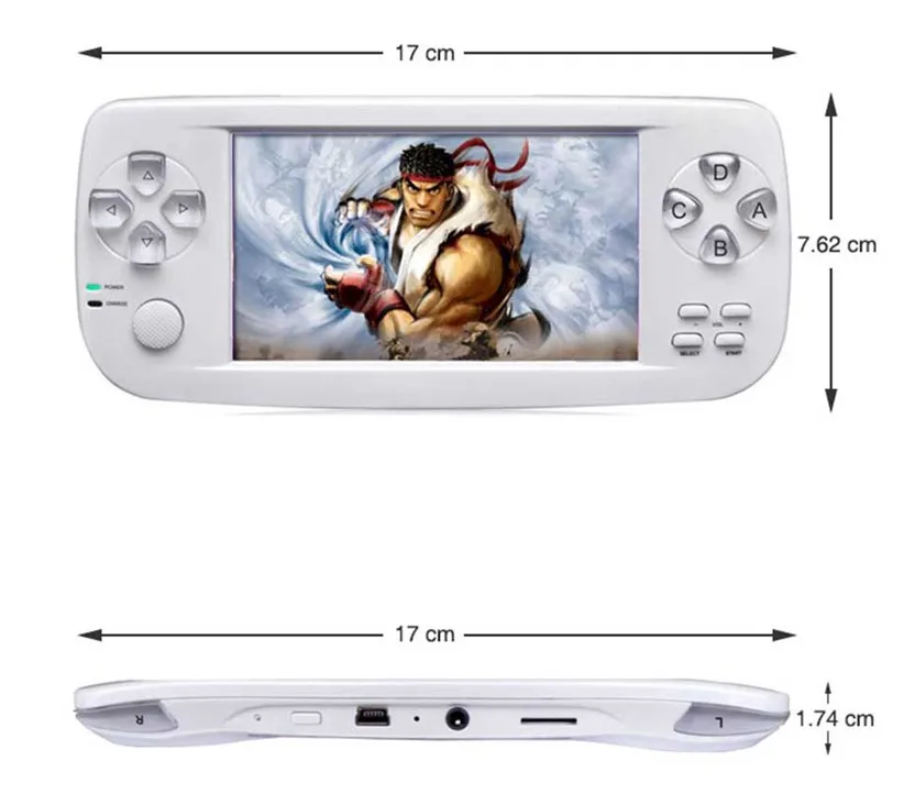 4 3 дюймовая игровая консоль PAP K3 Plus для CP1/GBA/FC/NEO/GEO портативный 64 бит Ручной игровой