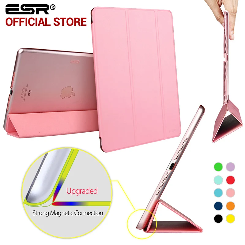 Чехол для iPad воздуха, ESR ура Цвет PU прозрачная задняя Ultra Slim Light Вес Trifold Смарт чехол для iPad воздуха/5