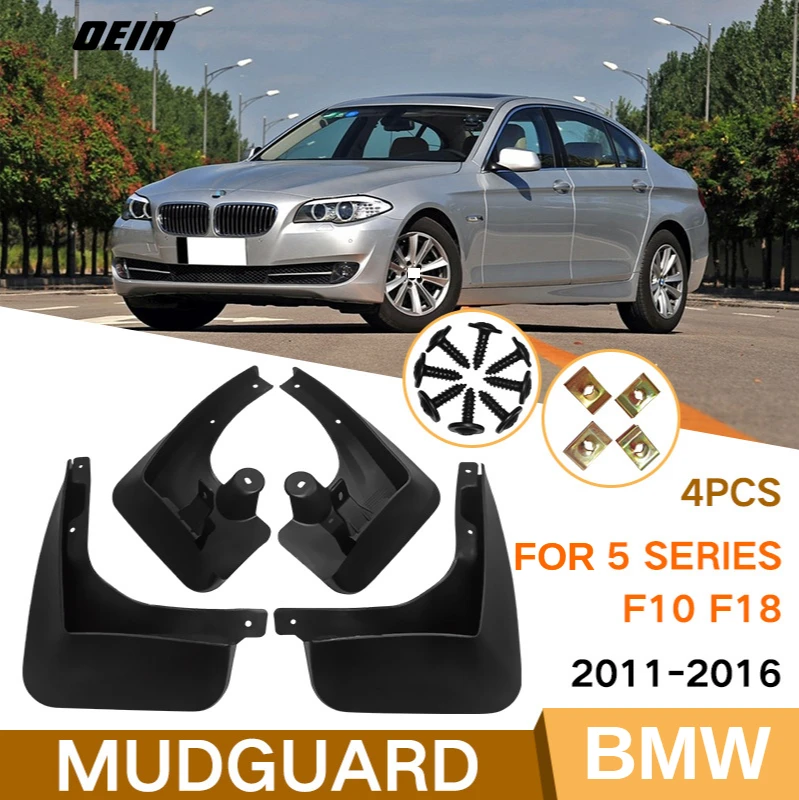 

Exterior Parts Mudguardsfor FOR BMW 5 Series F10 F18 2011-2016 Car Mudguard Leather Tile.