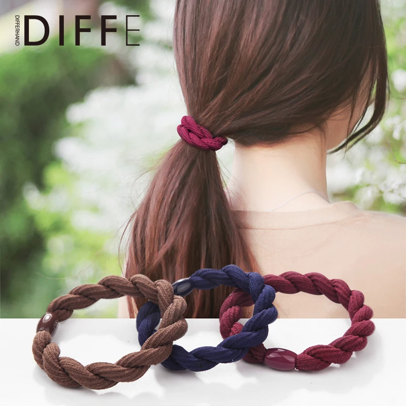 Резинка для волос в Корейском стиле простая Толстая высокоэластичная лента