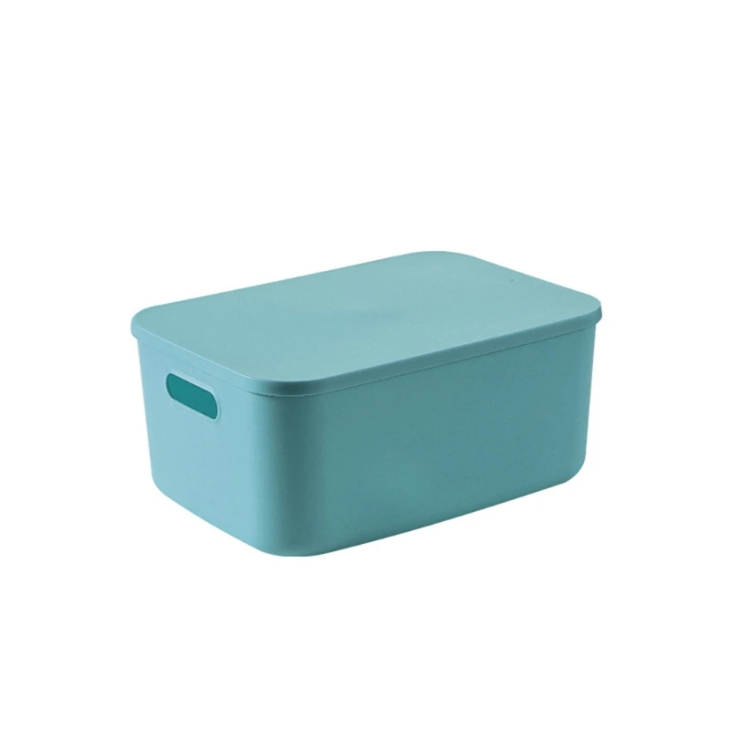 

Multifunction Plastic Storage Bins with Lid Toys Books Snacks Cosmetics Clothes Container Organizer P31E
