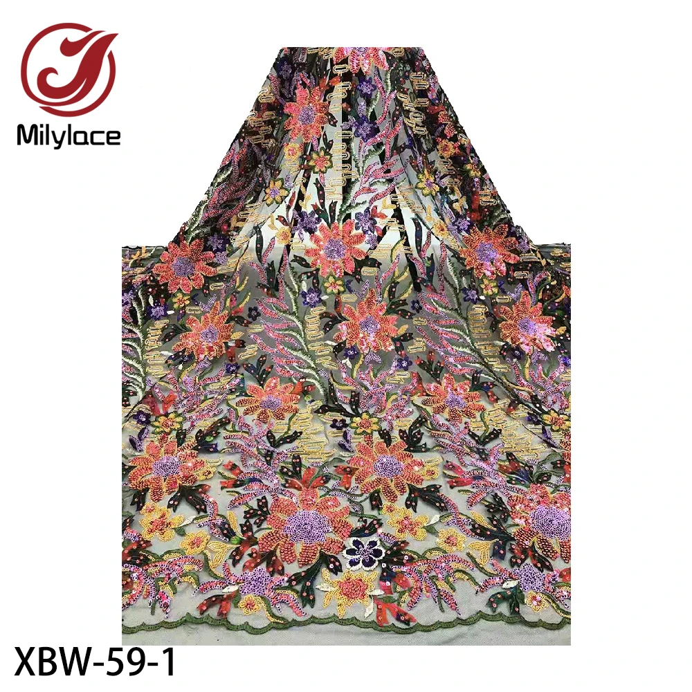 Milylace африканские блестки кружевная ткань французская нигерийская лампа с