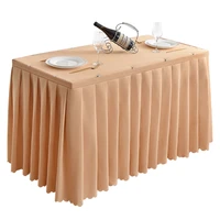split type hotel conference table cloth custom exhibition activity table rectangular cover work desk cover side table skirting