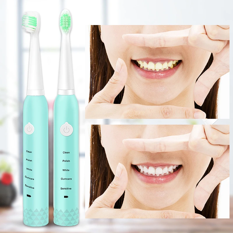 Электрическая зубная щетка Sonic Wave аккумуляторная со сменной