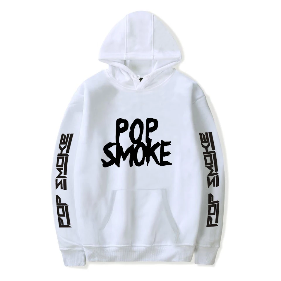 

2021 модные толстовки с капюшоном Pop Smoke, толстовка в стиле хип-хоп, Мужская популярная одежда, повседневные толстовки в стиле Харадзюку, уличн...