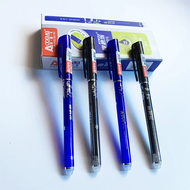 0 5 мм цвет: черный синий стираемые чернила набор гелевых ручек школы заправка